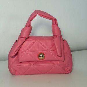 Pink Quilted Handbag